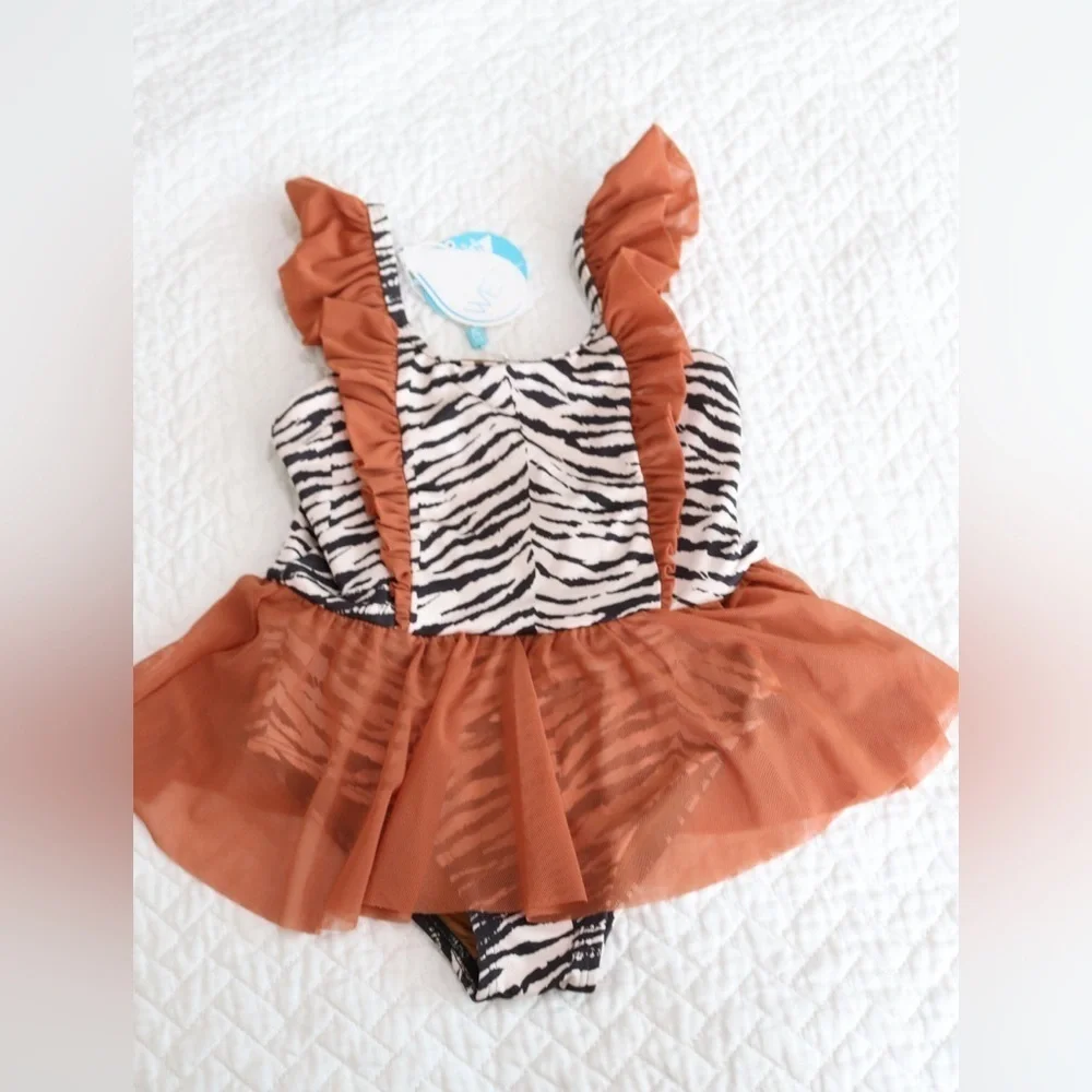 NWT WET Girls Swimwear Sz 5Y Animal Print